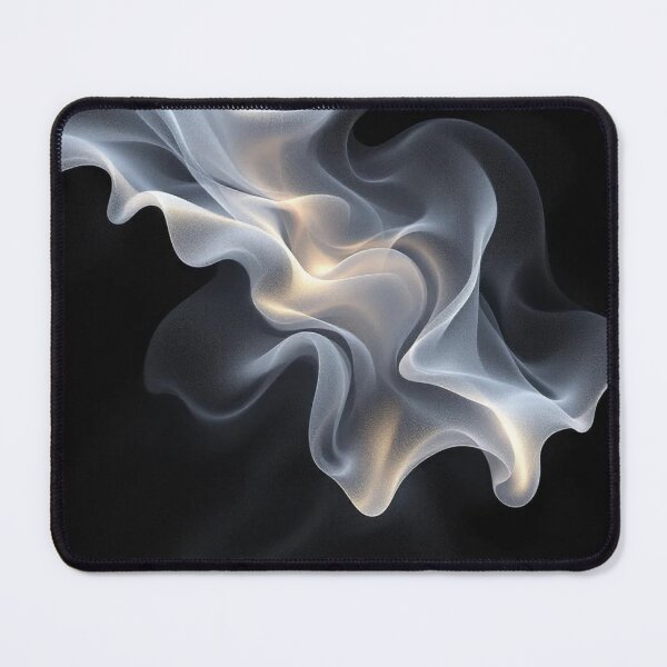 Item preview, Silver Smoke Flow Abstract Modern Metallic Art On designed and sold by DesigntshirtWB.