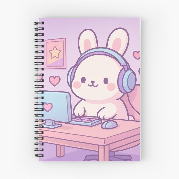 Item preview, Chibi Bunny Gamer Artwork designed and sold by Eleven Lilacs.
