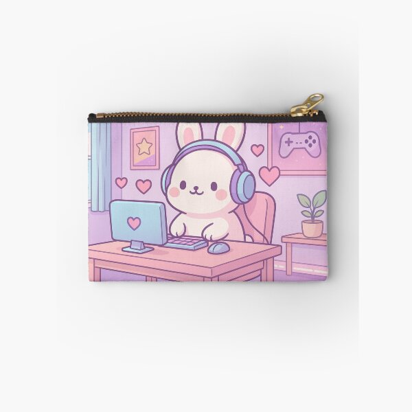 Item preview, Chibi Bunny Gamer Artwork designed and sold by Eleven Lilacs.