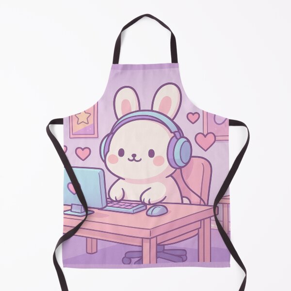 Item preview, Chibi Bunny Gamer Artwork designed and sold by Eleven Lilacs.