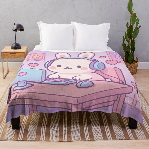 Item preview, Chibi Bunny Gamer Artwork designed and sold by Eleven Lilacs.
