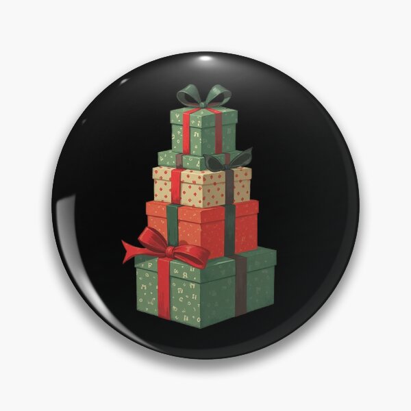 Item preview, Stacked Festive Christmas Gift Boxes Illustration designed and sold by PMTaurus.