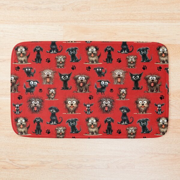Item preview, Scruffy Cartoon Dogs Pattern – Funny Messy Puppy Illustration designed and sold by PAPIRO SIGLO XXI.