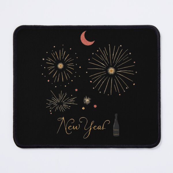 Item preview, Elegant New Year Fireworks Celebration Art designed and sold by PMTaurus.