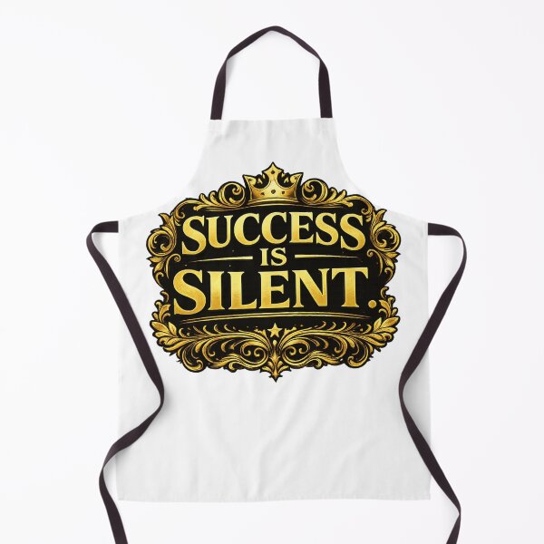Item preview, Success Is Silent – Luxury Gold Motivational Typography designed and sold by Awezecotrend.