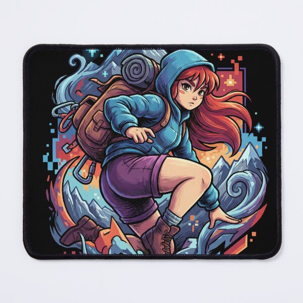 Item preview, Celeste Game T-Shirt | Mountain Climb Pixel Art Indie Gamer Tee | Madeline Golden Strawberry Design designed and sold by Senpaiwaves.