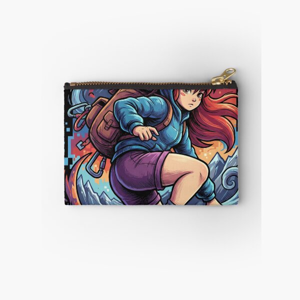 Item preview, Celeste Game T-Shirt | Mountain Climb Pixel Art Indie Gamer Tee | Madeline Golden Strawberry Design designed and sold by Senpaiwaves.