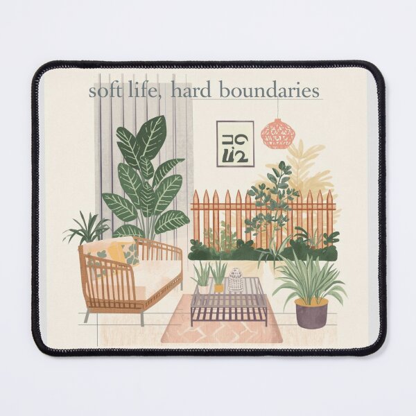 Item preview, Soft life,hard boundaries designed and sold by Chicpoodle.