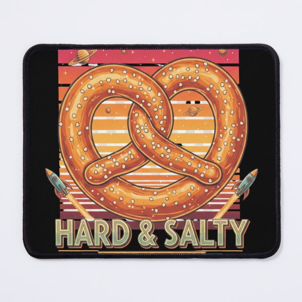 Item preview, Hard & Salty - Retro-Futurist Space Pretzel Design designed and sold by PixieArtStudio.