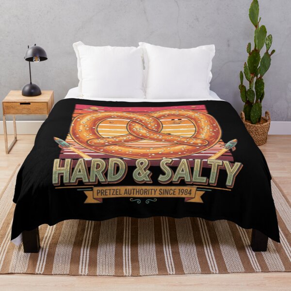 Item preview, Hard & Salty - Retro-Futurist Space Pretzel Design designed and sold by PixieArtStudio.