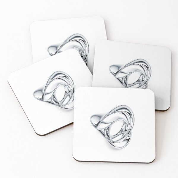 Item preview, Silver Smoke Flow Abstract Modern Metallic Art On designed and sold by DesigntshirtWB.