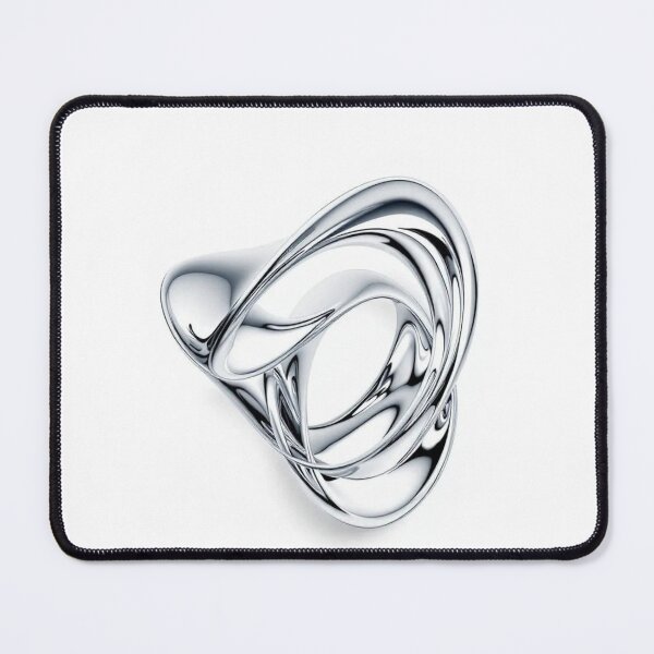Item preview, Silver Smoke Flow Abstract Modern Metallic Art On designed and sold by DesigntshirtWB.