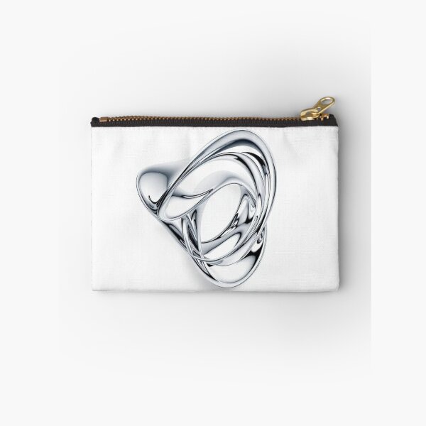 Item preview, Silver Smoke Flow Abstract Modern Metallic Art On designed and sold by DesigntshirtWB.