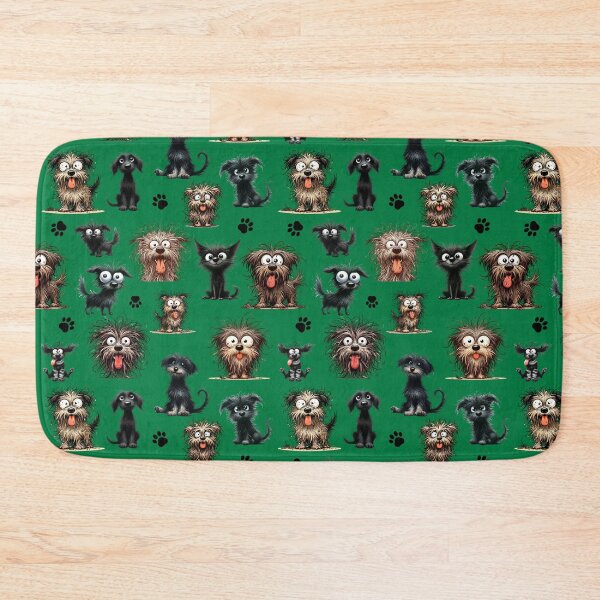 Item preview, Scruffy Cartoon Dogs Pattern – Funny Messy Puppy Illustration designed and sold by PAPIRO SIGLO XXI.