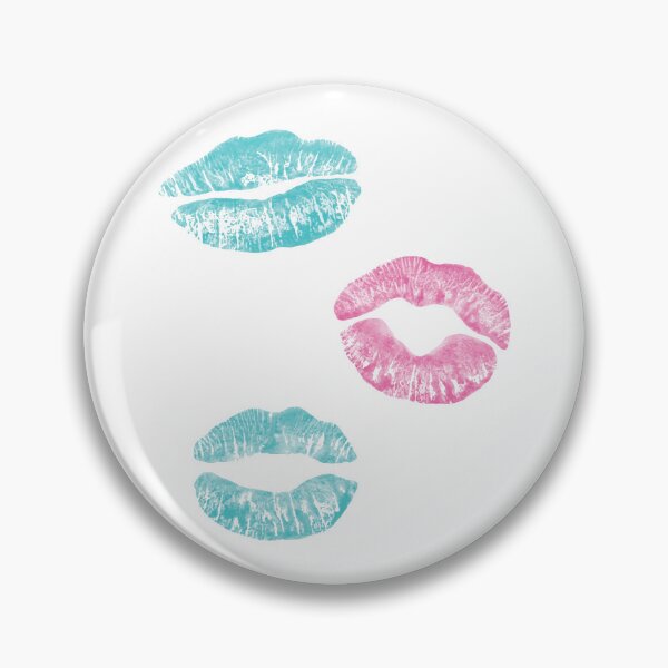 Item preview, Lips Kisses Smooches Pattern 1 - Electropop White designed and sold by Daniel Bevis Design.
