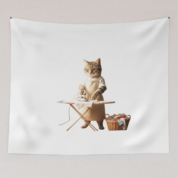 Item preview, Ironing Cat: The Domestic Helper designed and sold by Fatomfatom.