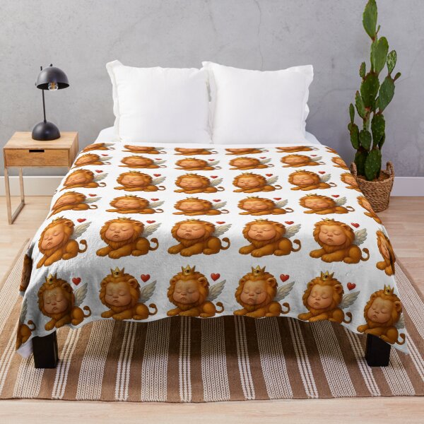 Item preview, Sleeping Winged Baby Lion designed and sold by ARTGENERATESART.