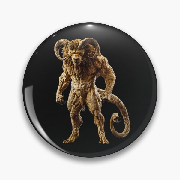 Item preview, Horned Lion Serpent designed and sold by MYTHIC PEEL STICKERS.