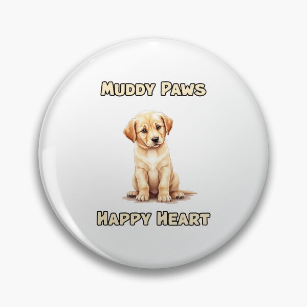 Item preview, Muddy Paws | Happy Heart designed and sold by NatureUnleashed.
