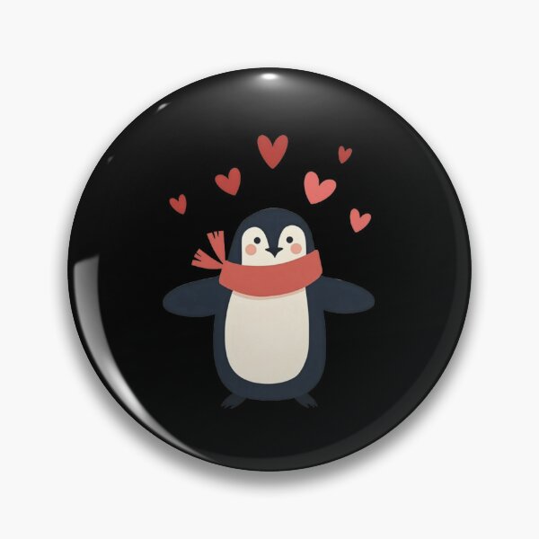 Item preview, Cute Penguin With Floating Hearts designed and sold by PMTaurus.