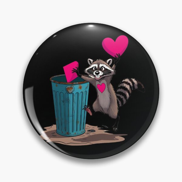 Item preview, Funny Anti Valentine Trash Panda Raccoon designed and sold by PMTaurus.