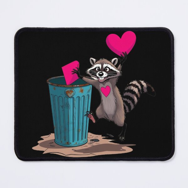 Item preview, Funny Anti Valentine Trash Panda Raccoon designed and sold by PMTaurus.
