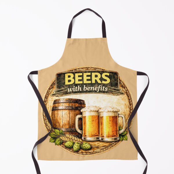 Item preview, Beers With Benefits Retro Beer Badge designed and sold by SteadyRolling.