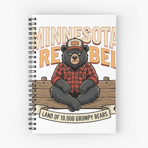 Item preview, Minnesota Rebel Bear - Land of 10,000 Grumpy Bears designed and sold by The Grumpy Pet Club.