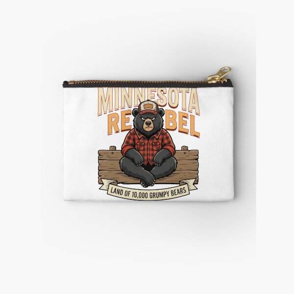 Item preview, Minnesota Rebel Bear - Land of 10,000 Grumpy Bears designed and sold by The Grumpy Pet Club.
