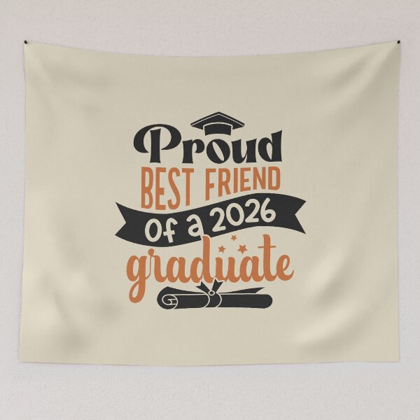 Item preview, Proud Best Friend Of A 2026 Graduate Family Member Graduation designed and sold by eclecTEEq.