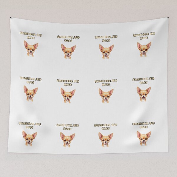 Item preview, Small Dog, Big Boss designed and sold by NatureUnleashed.