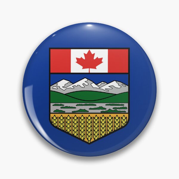 Item preview, Forever Canada, Alberta/Canada Strong, Canada Flag on the Alberta Shield, in support of a strong Alberta in Canada designed and sold by PaintedDaisies.