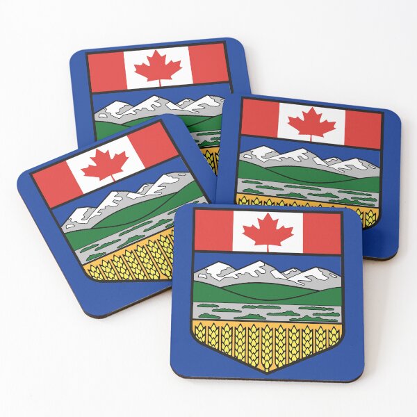 Item preview, Forever Canada, Alberta/Canada Strong, Canada Flag on the Alberta Shield, in support of a strong Alberta in Canada designed and sold by PaintedDaisies.