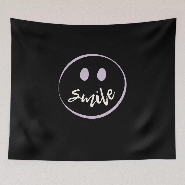 Item preview, Smiley Face Minimalist Happy Mood - Purple designed and sold by SunandShade.