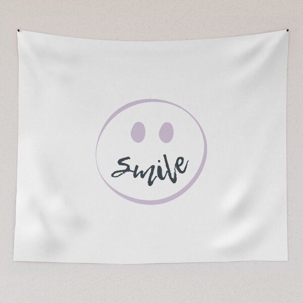 Item preview, Smiley Face Minimalist Happy Mood - Purple designed and sold by SunandShade.