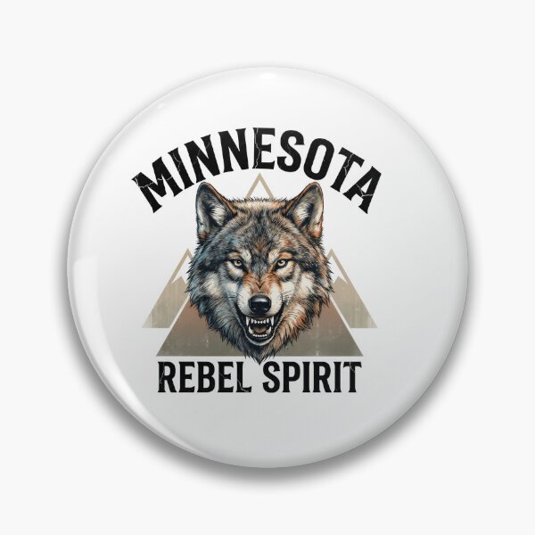 Item preview, Wild and Free Minnesota Timber Wolf designed and sold by The Grumpy Pet Club.