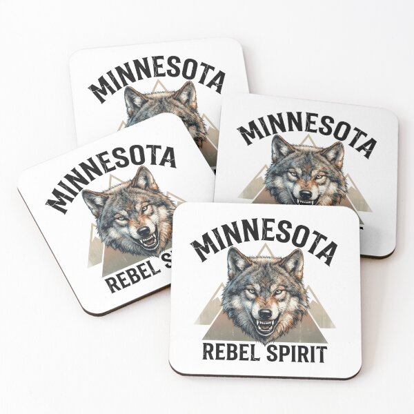 Item preview, Wild and Free Minnesota Timber Wolf designed and sold by The Grumpy Pet Club.