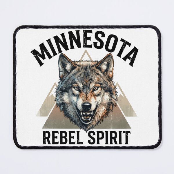 Item preview, Wild and Free Minnesota Timber Wolf designed and sold by The Grumpy Pet Club.