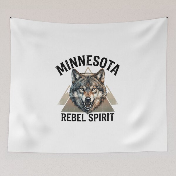 Item preview, Wild and Free Minnesota Timber Wolf designed and sold by The Grumpy Pet Club.