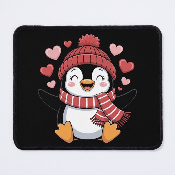 Item preview, Valentine's Day Penguin Heart Balloon Cute designed and sold by Dabbing Turtle Designs.