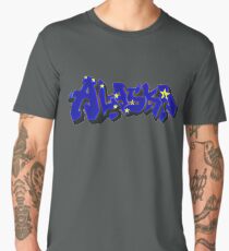 Alaska Flag Graffiti (Graffiti Muscle) Men's Premium T-Shirt