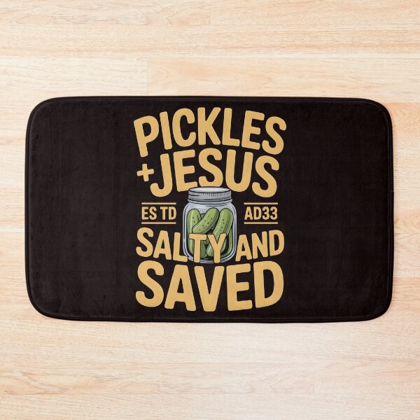 Item preview, Pickles Jesus Salty and Saved – Christian Humor for Pickles Lovers designed and sold by Redgiant87x.