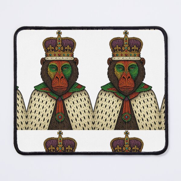 Item preview, Psychedelic mandrill king designed and sold by ARTGENERATESART.