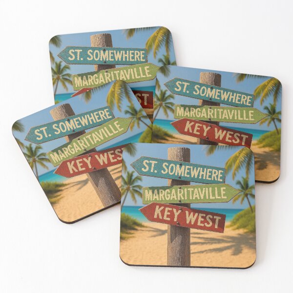 Item preview, St Somewhere Margaritaville Key West Waymarker - 9216x9216 designed and sold by darky72.