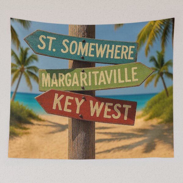 Item preview, St Somewhere Margaritaville Key West Waymarker - 9216x9216 designed and sold by darky72.