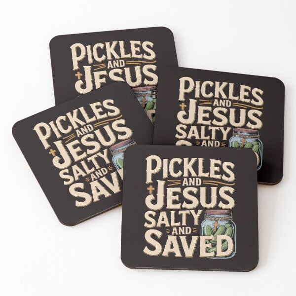 Item preview, Pickles Jesus Salty and Saved – Funny Religious Pickles Quote designed and sold by Redgiant87x.