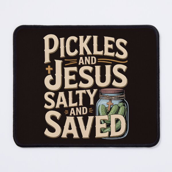 Item preview, Pickles Jesus Salty and Saved – Funny Religious Pickles Quote designed and sold by Redgiant87x.
