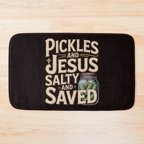 Item preview, Pickles Jesus Salty and Saved – Funny Religious Pickles Quote designed and sold by Redgiant87x.