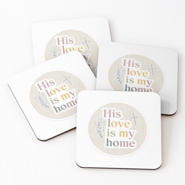 Item preview, His Love Is My Home Christian Valentine Sticker designed and sold by Illustrated Faith.