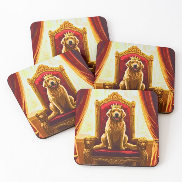 Item preview, Shiba Inu, Doge, Dog King, Royal Dog, Dog on Throne, Golden Crown, King Doge. designed and sold by kamelouari.
